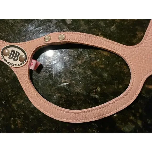 Buddy Belt Dog Harness Size 5 Pink Leather Premium Brand New With Tags